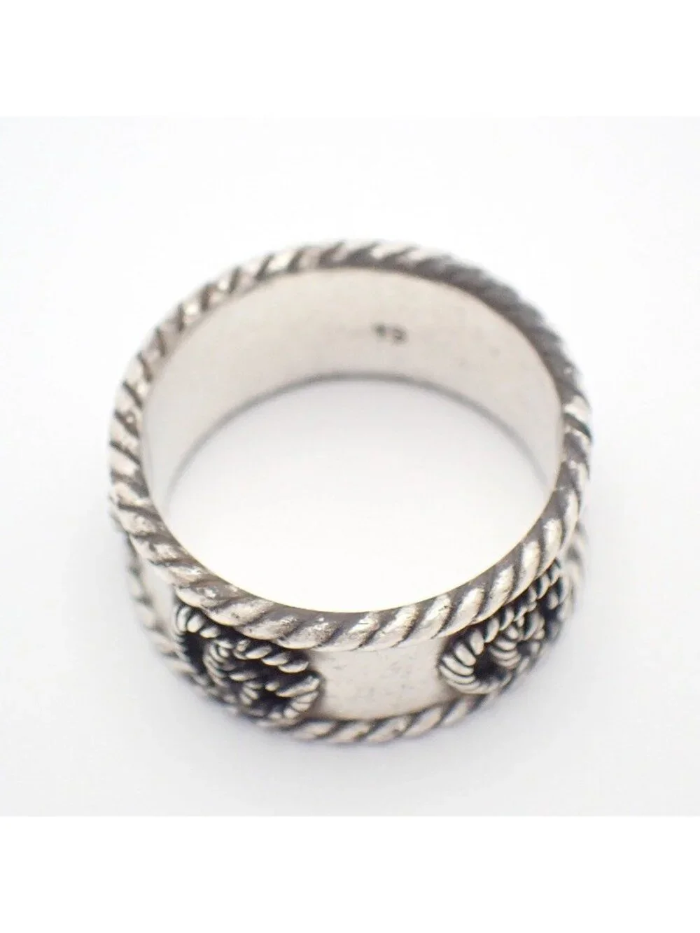 Gucci Double G Ring 925 Sterling Silver
